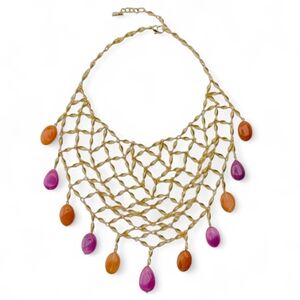 ZARA Beaded Bid Necklace